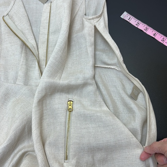 Vtg Joan Vass Linen Blend Sleeveless Dress Sz 8 Full Flowy Skirt Pockets… - Picture 6 of 14